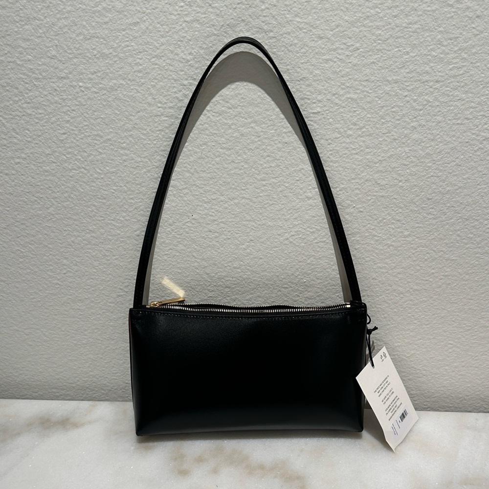 Mansur Gavriel Gaia Shoulder Bag in Black/Red - Picture 8 of 11